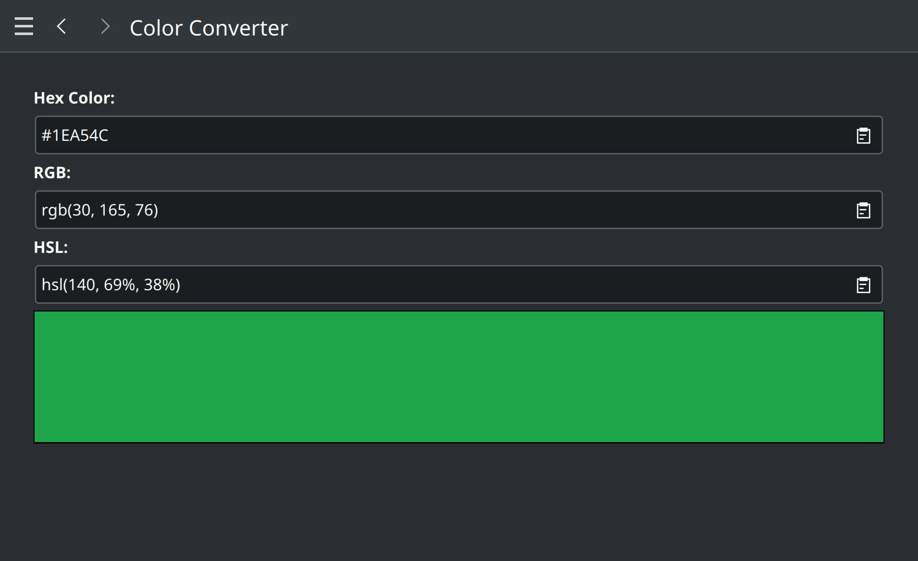 Tools Example Tool